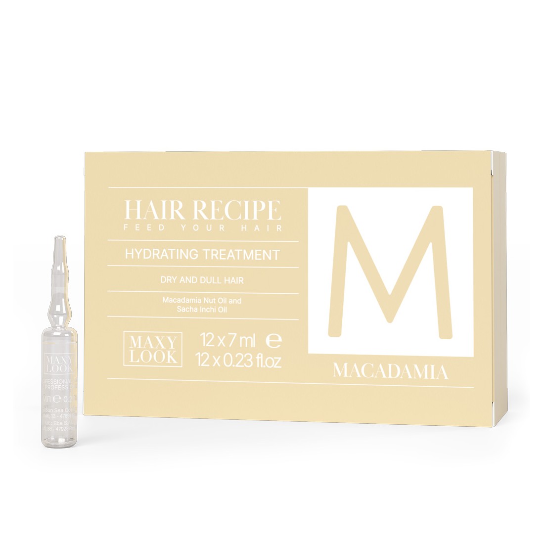 MAXY LOOK MACADAMIA Зволожувальний лосьйон 7мл x 12